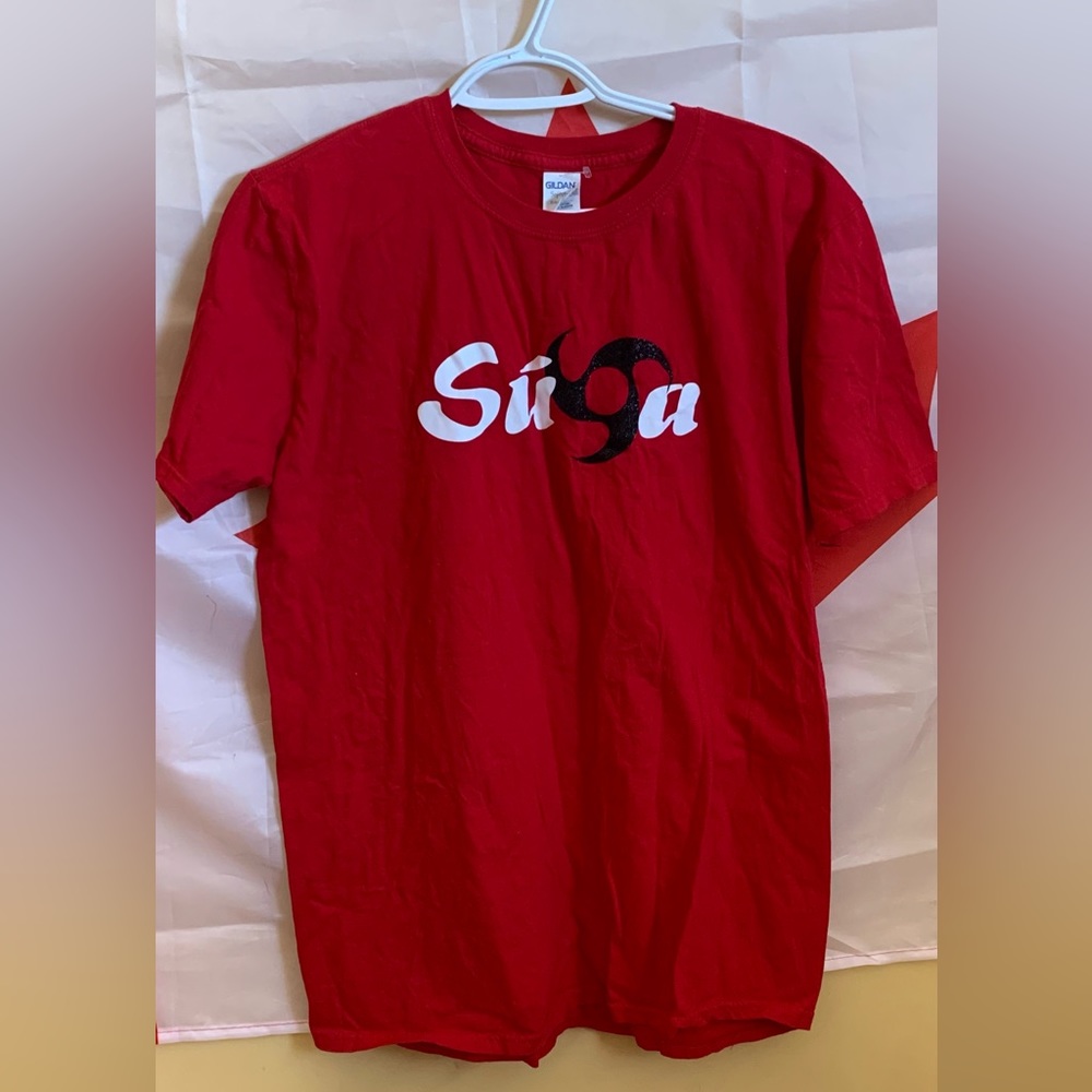 SUA GILDAN Soft style Red T-Shirts Size L